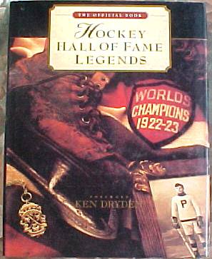  'Hockey Hall of Fame Legends' - Hard back book (9x12 approx) (200 pages) Hockey cards value