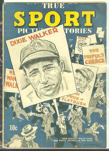  1944 True Sport #2-6 Comic Book - Featuring Dixie Walker (Dodgers) Baseball cards value