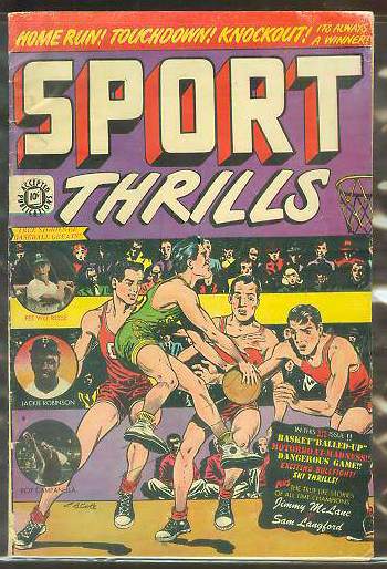  1950 Sport Thrills #13 Comic Book - Jackie Robinson/Roy Campanella cover Baseball cards value
