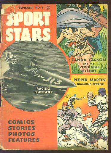  1948 Sport Stars #4 Comic Book (color) / Magazine (b/w) (58 pages) Baseball cards value