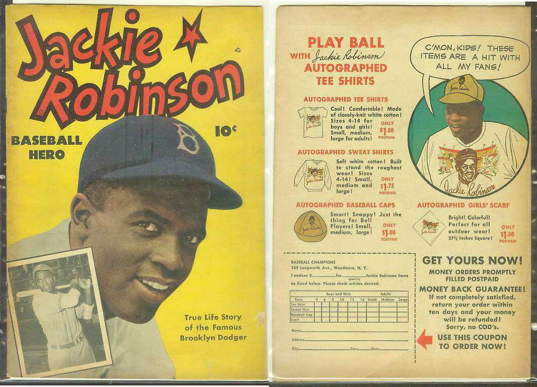  1949 Jackie Robinson #1 Comic Book (Dodgers) Baseball cards value