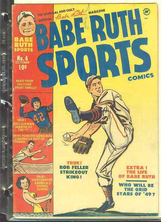  1949 Babe Ruth Sports #4 Comic Book Baseball cards value
