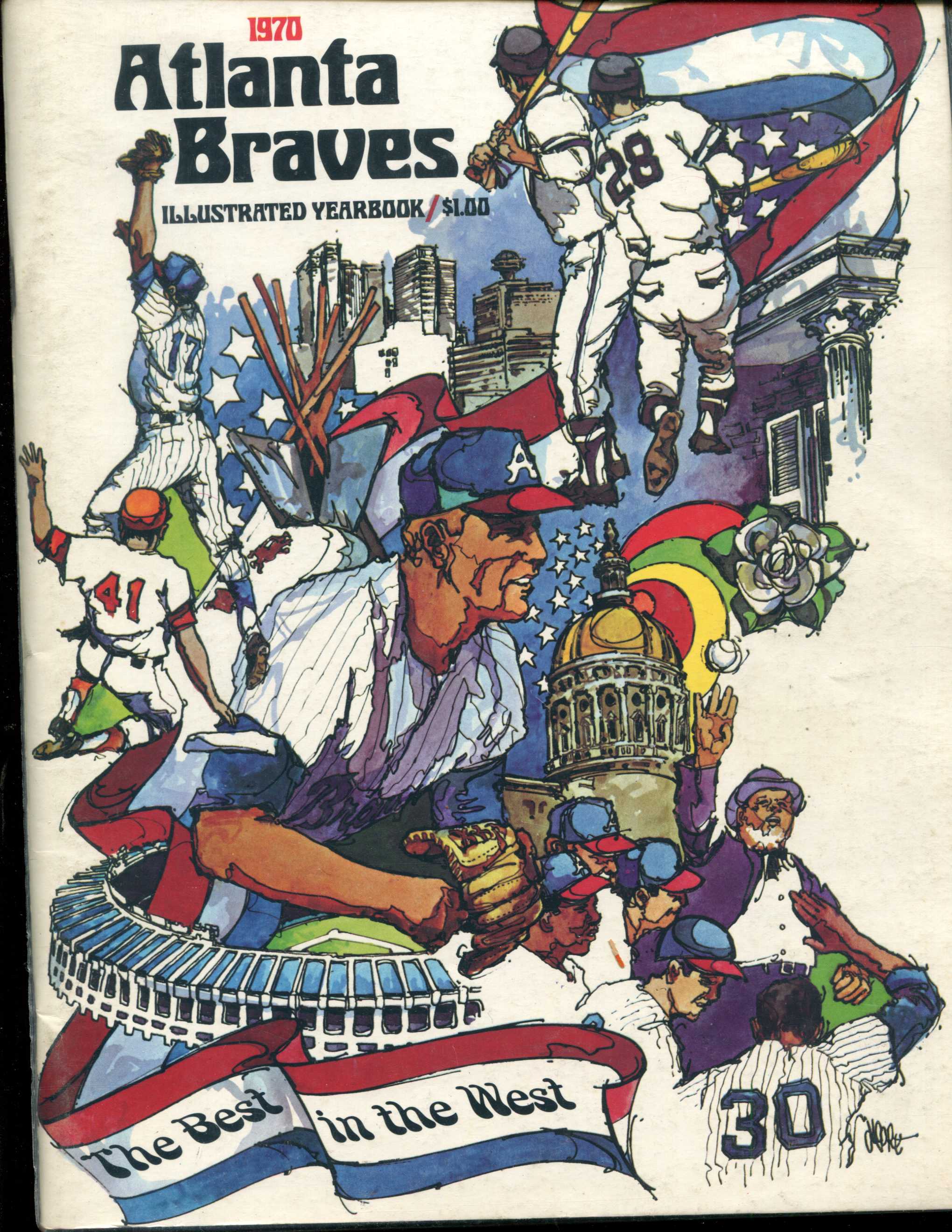  1970 Atlanta Braves Yearbook Baseball cards value