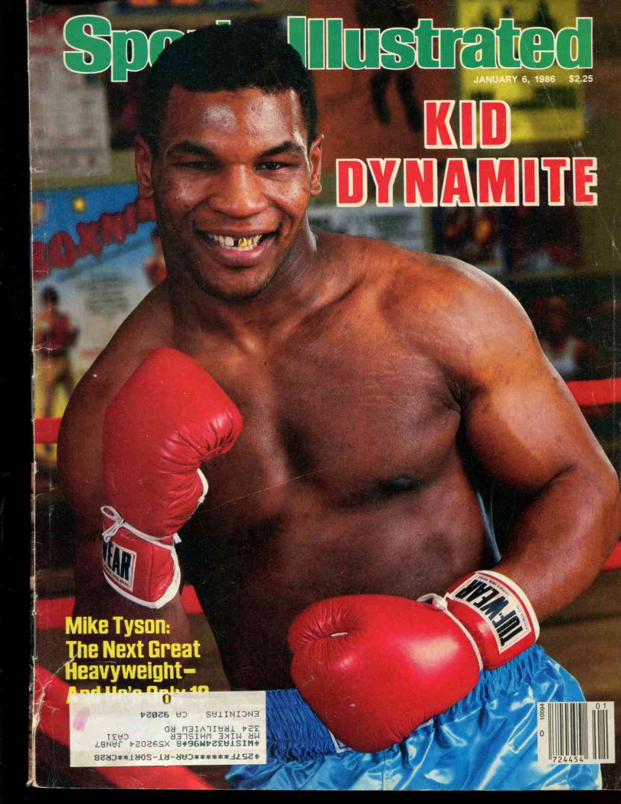 Sports Illustrated (1986/01/06) - MIKE TYSON ROOKIE cover [BOXING] Baseball cards value