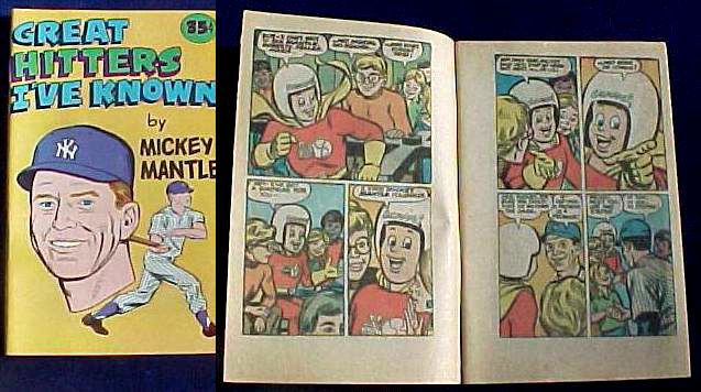  1976 CARVEL MICKEY MANTLE Comic Book - 'Great Hitters I've Known' Baseball cards value