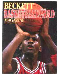  MICHAEL JORDAN - BECKETT BASKETBALL #1 (March/April 1990) Basketball cards value