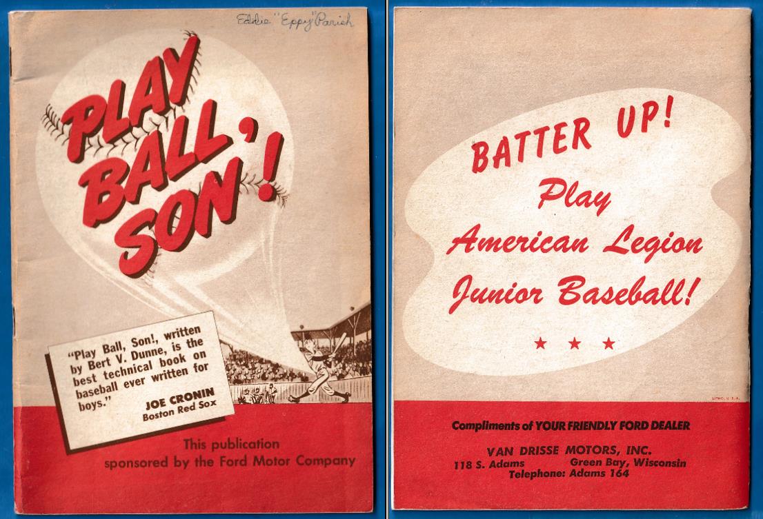  1947 Play Ball, Son ! (64 pages) Baseball cards value