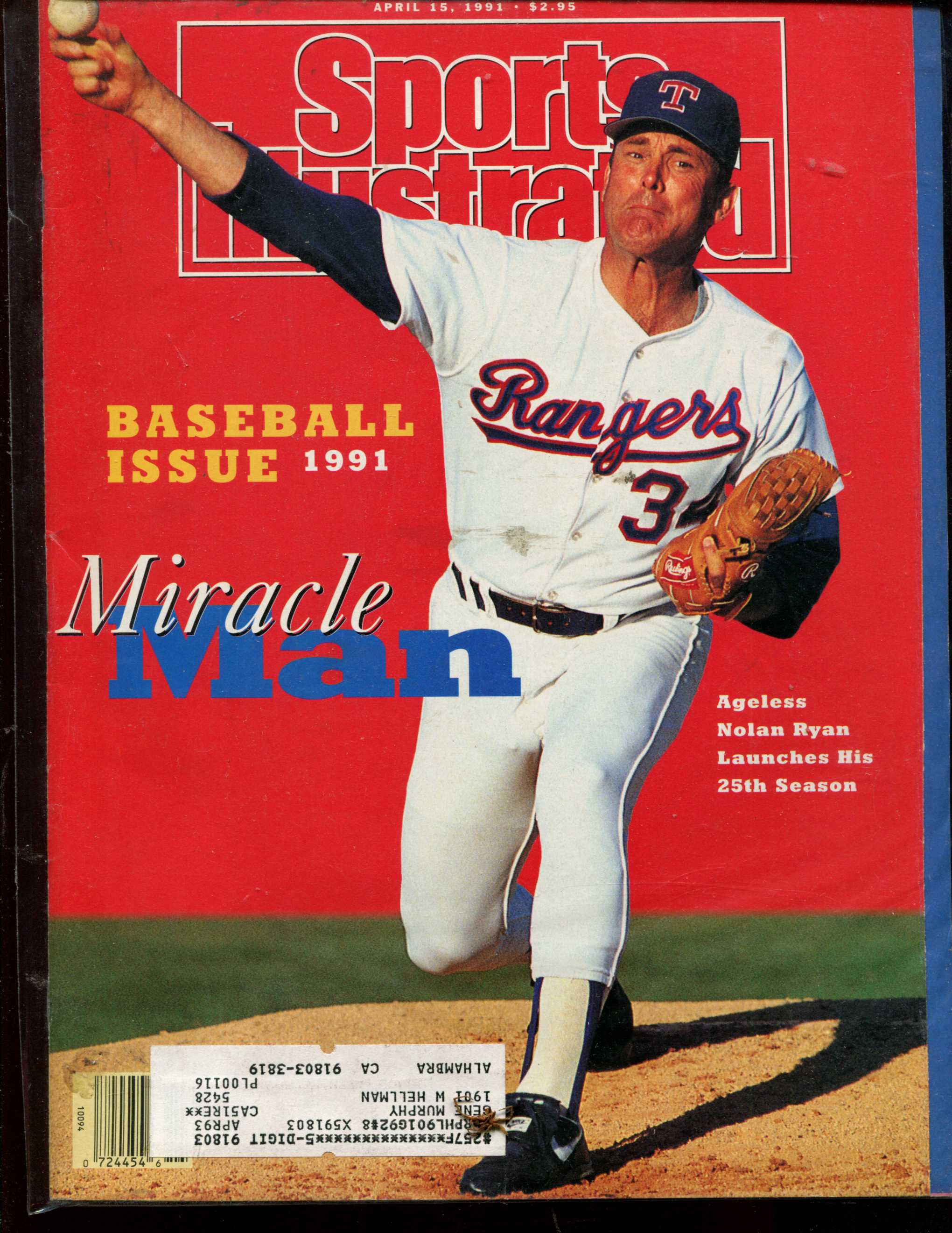 Sports Illustrated (1991/04/15) - Special Baseball Issue w/Nolan Ryan cover Baseball cards value