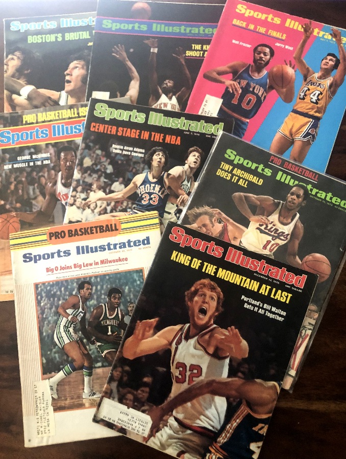   Basketball HALL-of-FAMERS - Sports Illustrated (1970-1976) - Lot of (8) Baseball cards value