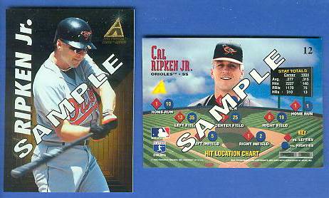 Cal Ripken - 1995 Zenith #12 PROMO (Orioles) Baseball cards