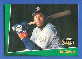 1993 Select #.41 Gary Sheffield PROMO (Padres) Baseball cards