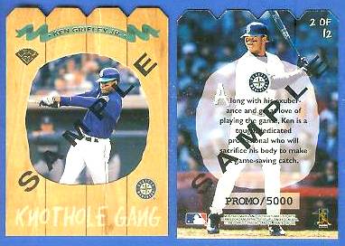 Ken Griffey Jr - 1996 Leaf KNOTHOLE GANG PROMO (Mariners) Baseball cards