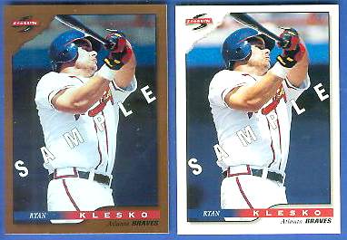 1996 Score PROMOS #..3 Ryan Klesko Baseball cards