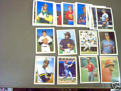 1987 Topps GLOSSY SEND-INS - COMPLETE SET (60 cards) Baseball cards value