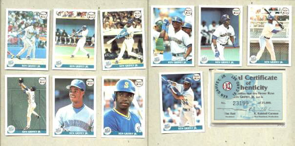  1991 Front Row - KEN GRIFFEY JR - Lot of (5) Complete 10-card Sets Baseball cards value