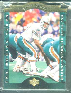  1996 Collector's Choice DAN MARINO 'A Cut Above' COMPLETE SET Football cards value