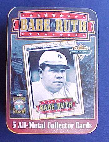 1994 Metallic Impressions - BABE RUTH Tin Set Baseball cards value