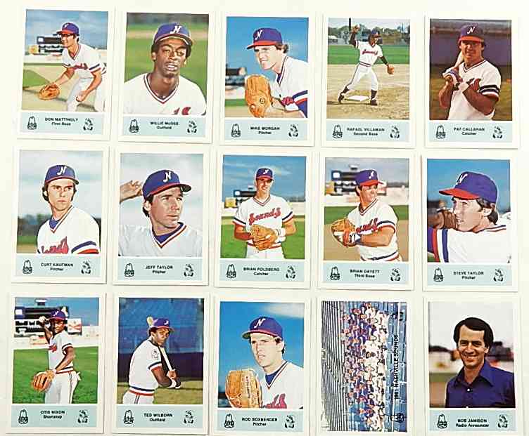 Don Mattingly - 1981 Arby's MINOR LEAGUE TEAM SET(Nashville Sounds/Yankees) Baseball cards value