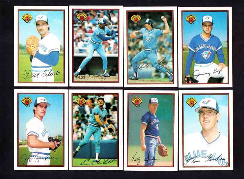  BLUE JAYS - 1989 Bowman TIFFANY COMPLETE TEAM Set (19) Baseball cards value