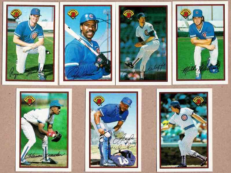  CUBS - 1989 Bowman TIFFANY COMPLETE TEAM Set (19) Baseball cards value