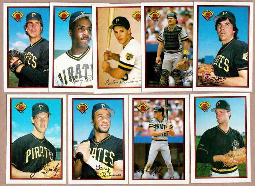  PIRATES - 1989 Bowman TIFFANY Neasr Complete Team Set (17/18) Baseball cards value