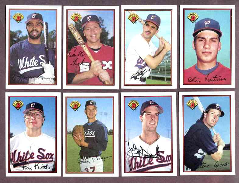  WHITE SOX - 1989 Bowman TIFFANY COMPLETE TEAM Set (18) Baseball cards value