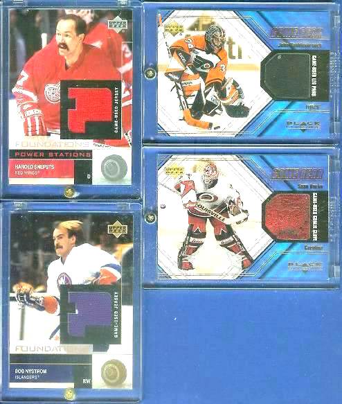 Bob Nystrom - 2002-2003 UD Foundations GOLD GAME-USED JERSEY Hockey cards value
