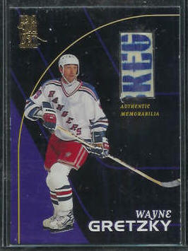 WAYNE GRETZKY - 1998 Be a Player GAME-USED STICK (Rangers) Baseball cards value