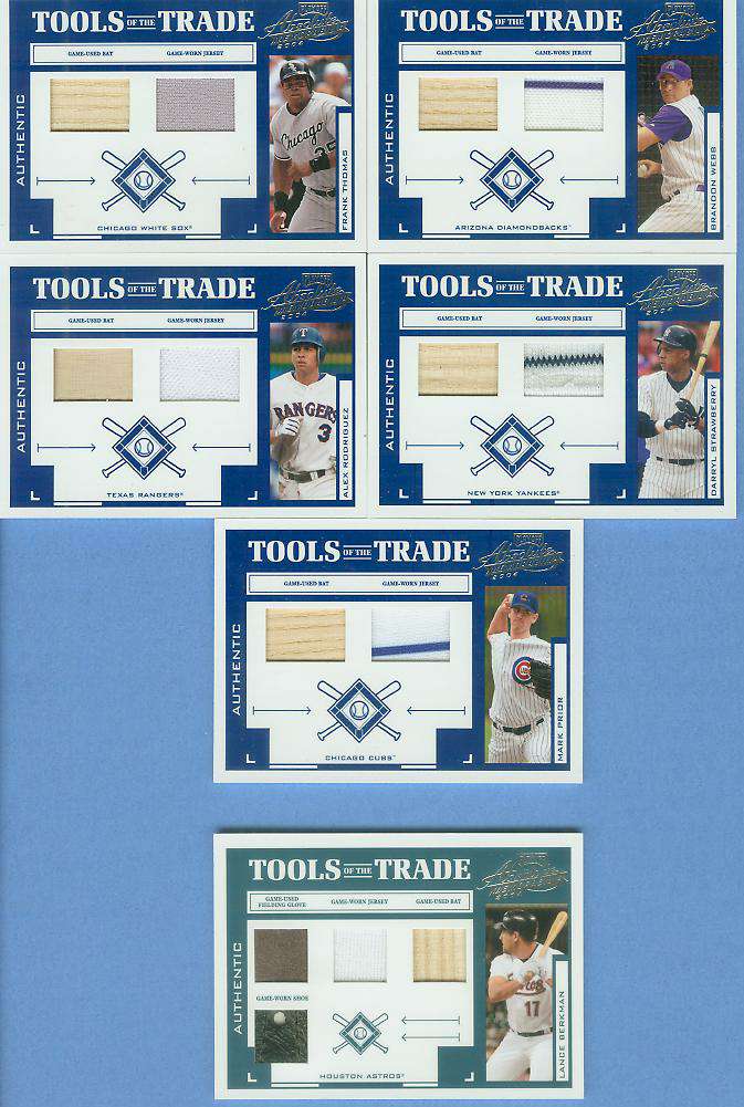 Darryl Strawberry - 2004 Playoff 'Tools...Trade' GAME-USED BAT & JERSEY Baseball cards value