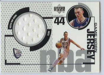Keith Van Horn - 1998-99 Upper Deck GAME-USED JERSEY #GJ6 (Nets) Baseball cards value