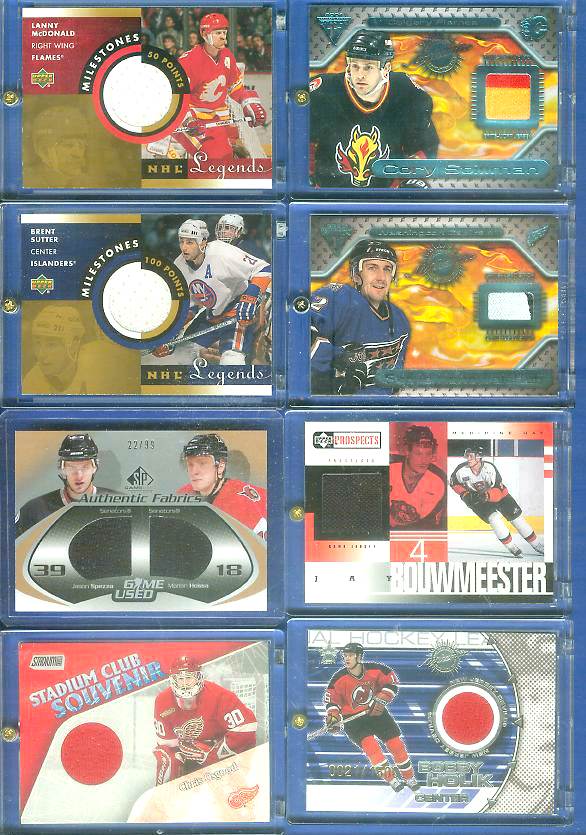 Cory Stillman - 2001-02 PS Titanium #71 GAME-USED JERSEY (Multi-Color) Hockey cards value