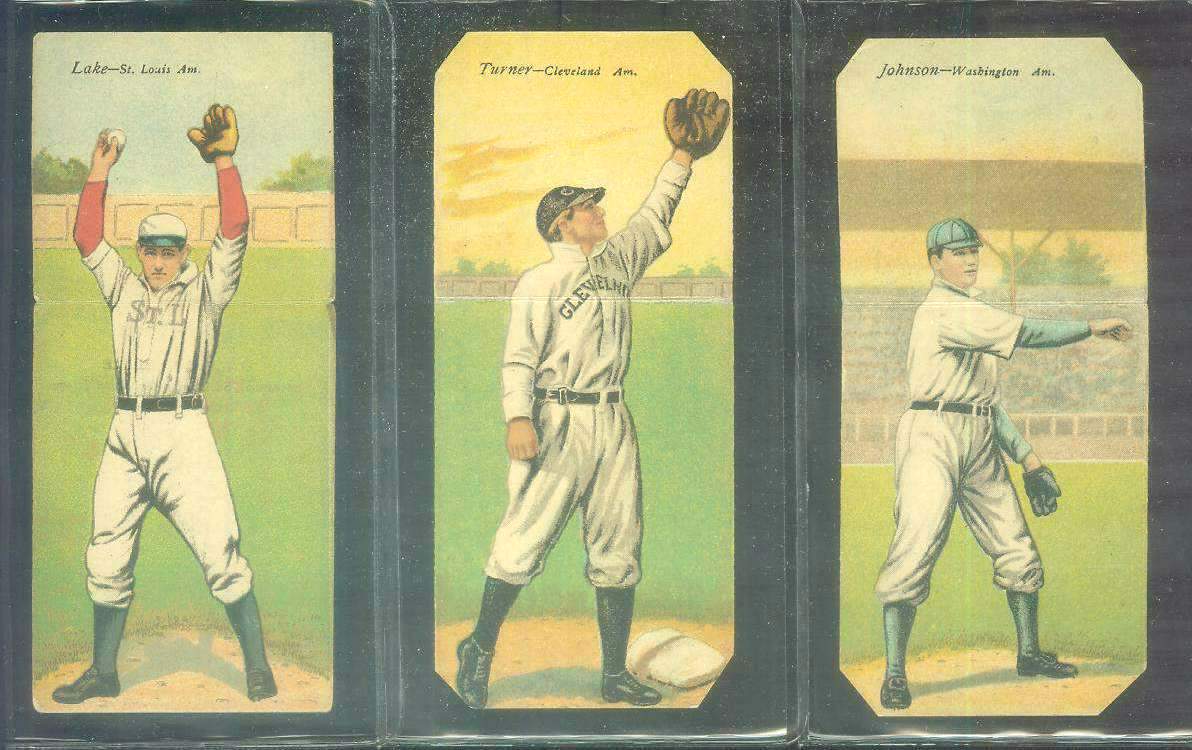 1911 Mecca Double Folders T201 #xx Walter Johnson/Charles Street (Senators) Baseball cards value