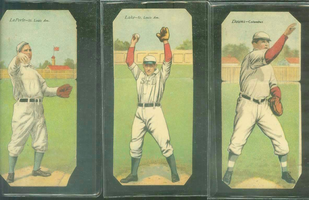 1911 Mecca Double Folders T201 #xx Jerry Downs/Fred Odwell (Columbus) Baseball cards value