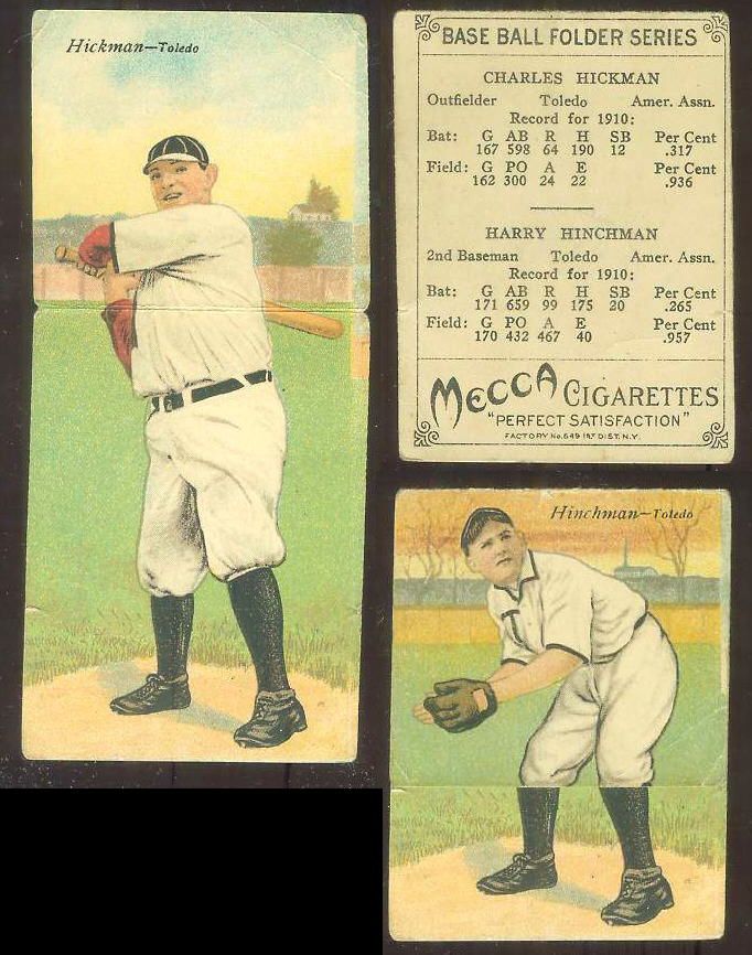 1911 Mecca Double Folders T201 #xx Charles Hickman/Harry Hinchman [#bsc] Baseball cards value