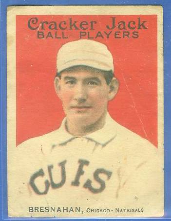 1914 Cracker Jack #17 Roger Bresnahan (HALL-OF-FAMER !!!) Baseball cards value