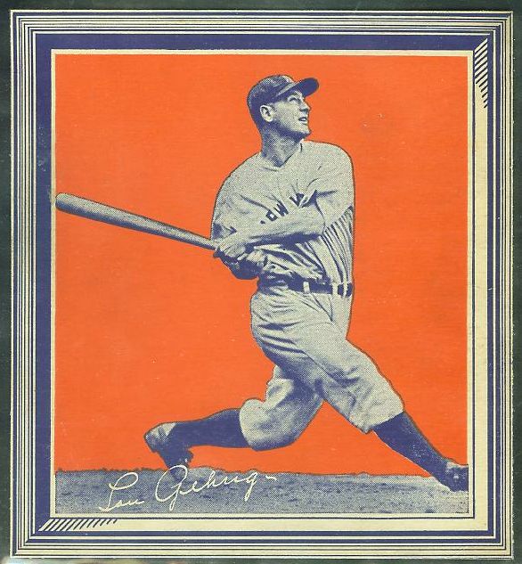 1935 Wheaties - Lou Gehrig WITH FRAME !!! (Yankees) Baseball cards value