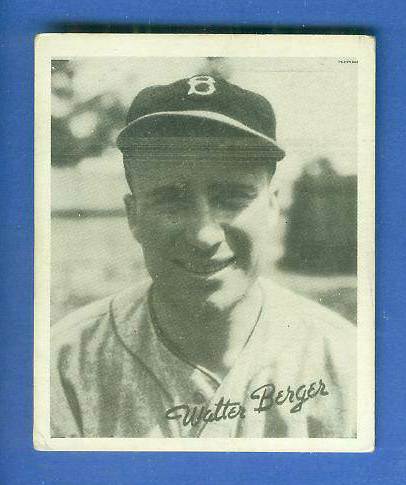 1936 Goudey B/W #.1 Wally Berger (Dodgers) Baseball cards