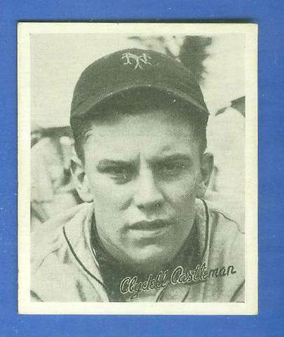 1936 Goudey B/W #.6 Clyde Castleman ROOKIE (NY Giants) Baseball cards value