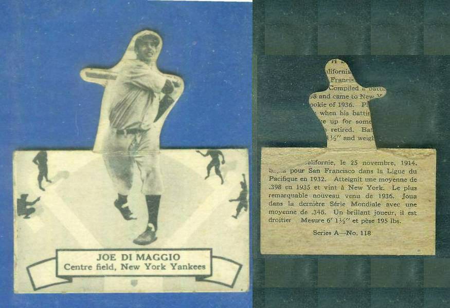 1937 O-Pee-Chee 'Batter Ups' #118 Joe DiMAGGIO (Yankees) Baseball cards value