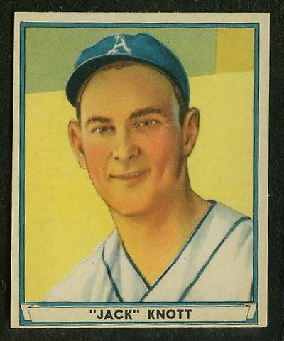 1941 Play Ball #.68 John 'Jack' Knott (Philadelphia A's) Baseball cards value