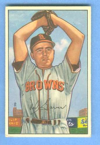 1952 Bowman #.29 Ned Garver (St. Louis Browns) Baseball cards value