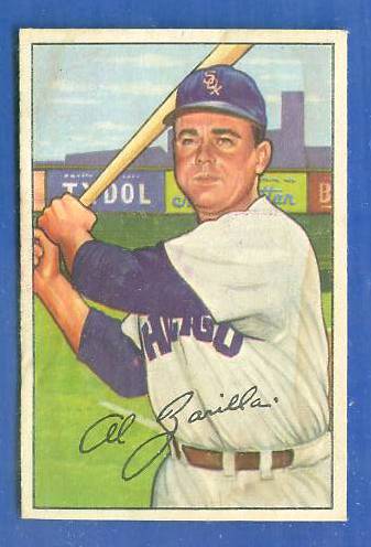 1952 Bowman #113 Al Zarilla (White Sox) Baseball cards