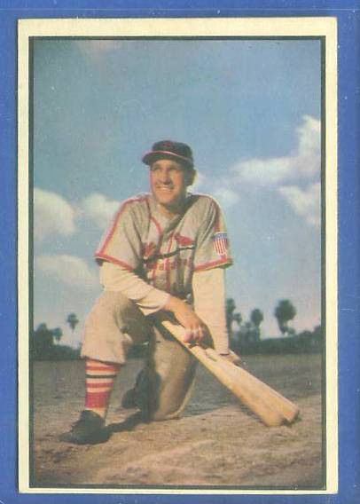 1953 Bowman Color #.81 Enos Slaughter (Cardinals) Baseball cards value