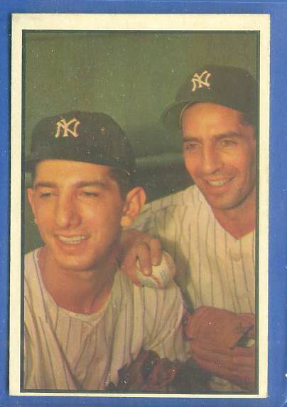 1953 Bowman Color #.93 Phil Rizzuto/Billy Martin (Yankees) Baseball cards value