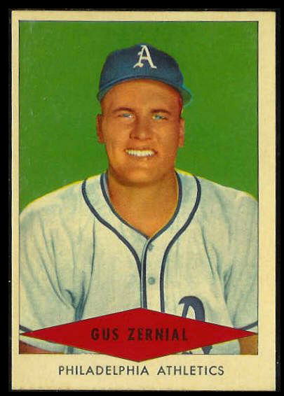 1954 Red Heart - Gus Zernial [#a] (Philadelphia A's) Baseball cards value