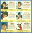 1963 Post Cereal - COMPLETE 6-Card PANEL w/ERNIE BANKS (Cubs)