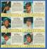 1963 Post Cereal - COMPLETE 6-Card PANEL w/FRANK ROBINSON (Reds)