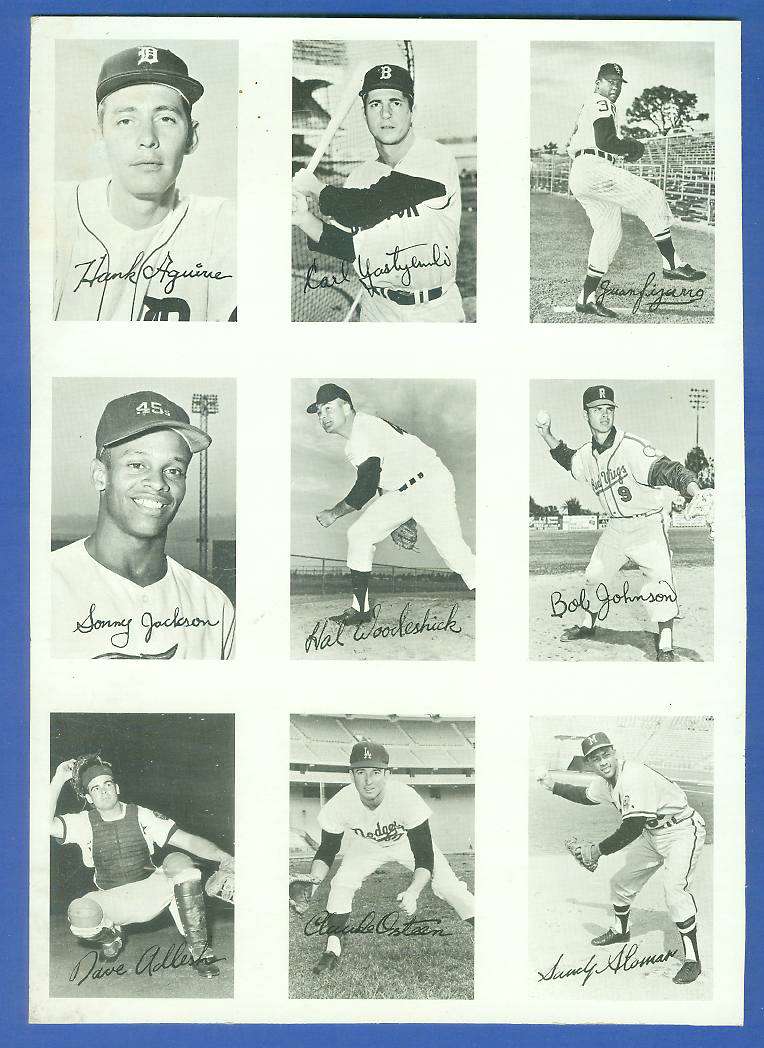 1969 Topps DECKLE PROOF SHEET - with CARL YASTRZEMSKI (Red Sox) Baseball cards value