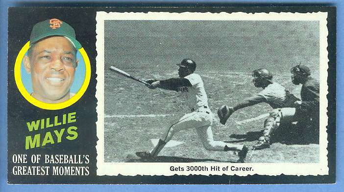 1971 Topps Greatest Moments #41 WILLIE MAYS [#c] (Giants) Baseball cards value