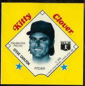  1985 Kitty Clover Disc PROOF - Steve Carlton (Phillies) Baseball cards value